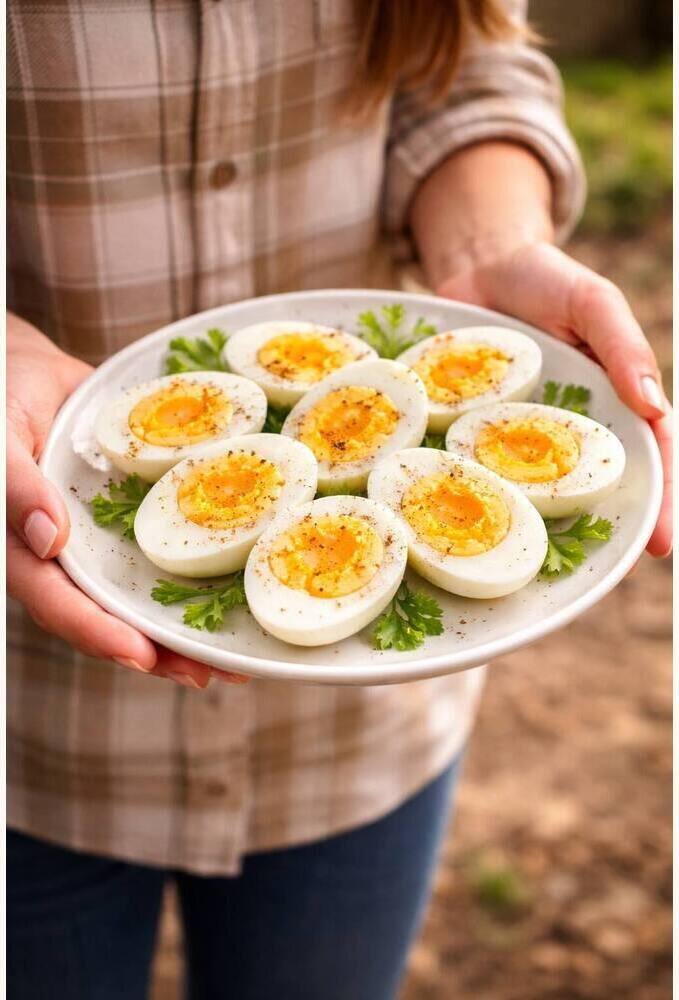 Country Nati Chicks Eating Eggs