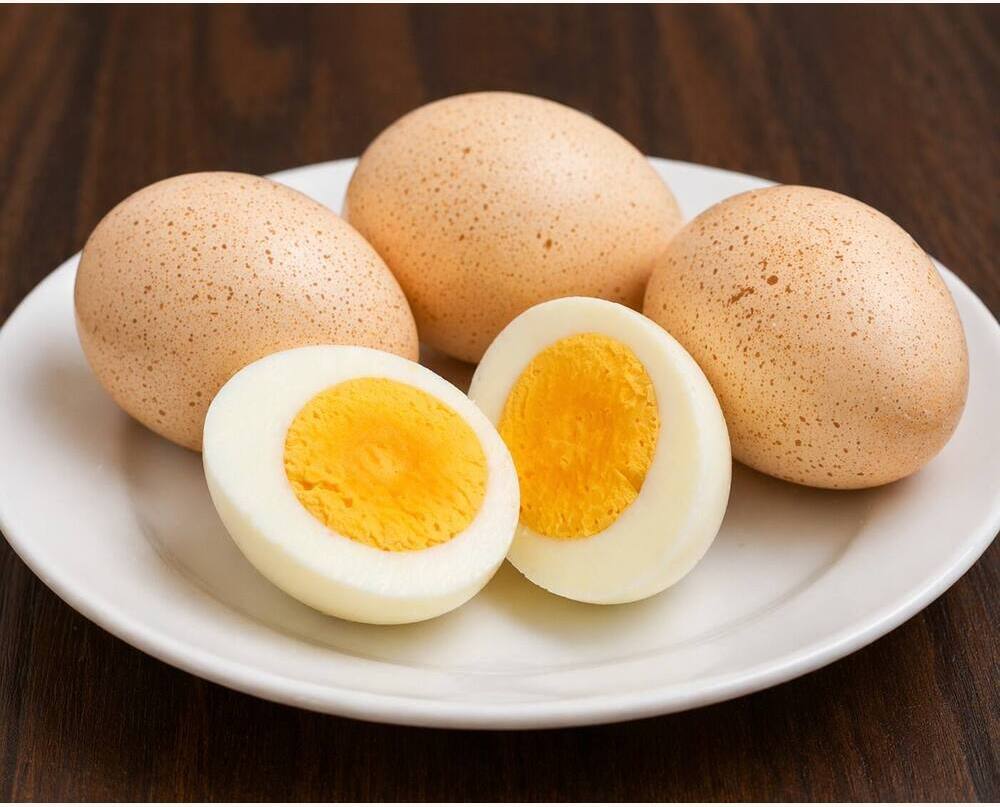 Guinea Fowl Eating Eggs