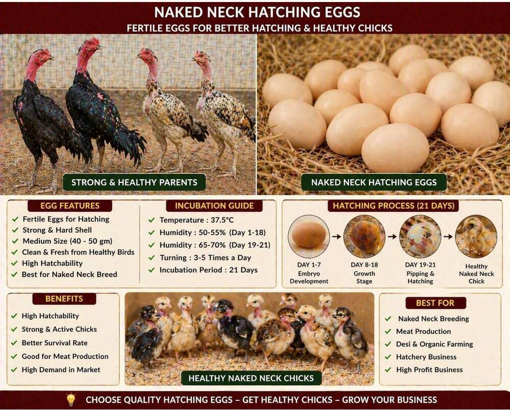 Naked Neck Hatching Eggs
