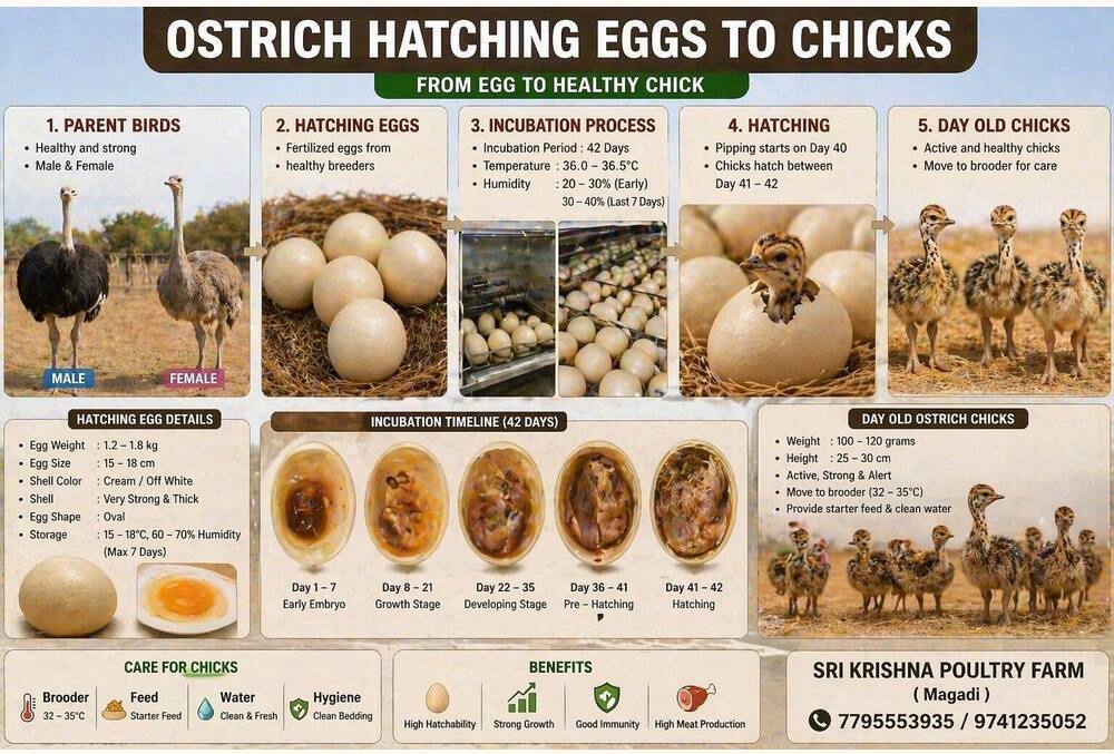 Ostrich Hatching Eggs