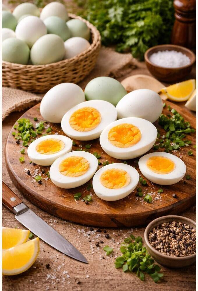 Diving Duck Eating Eggs