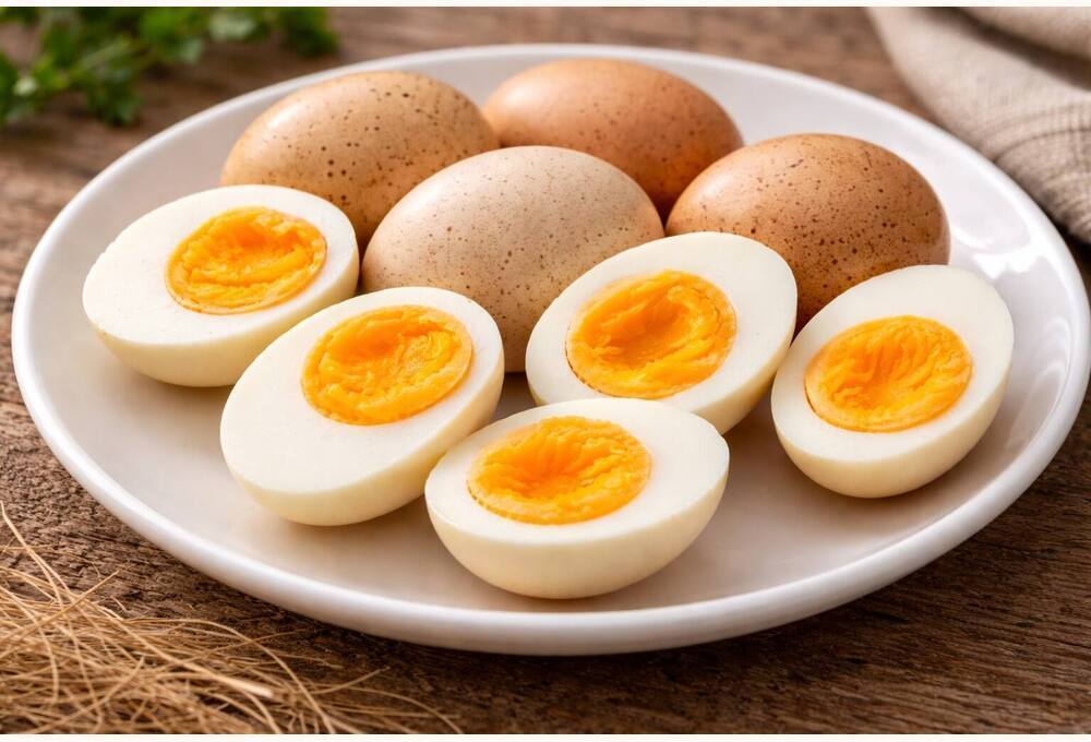 Jungle Fowl Eating Eggs