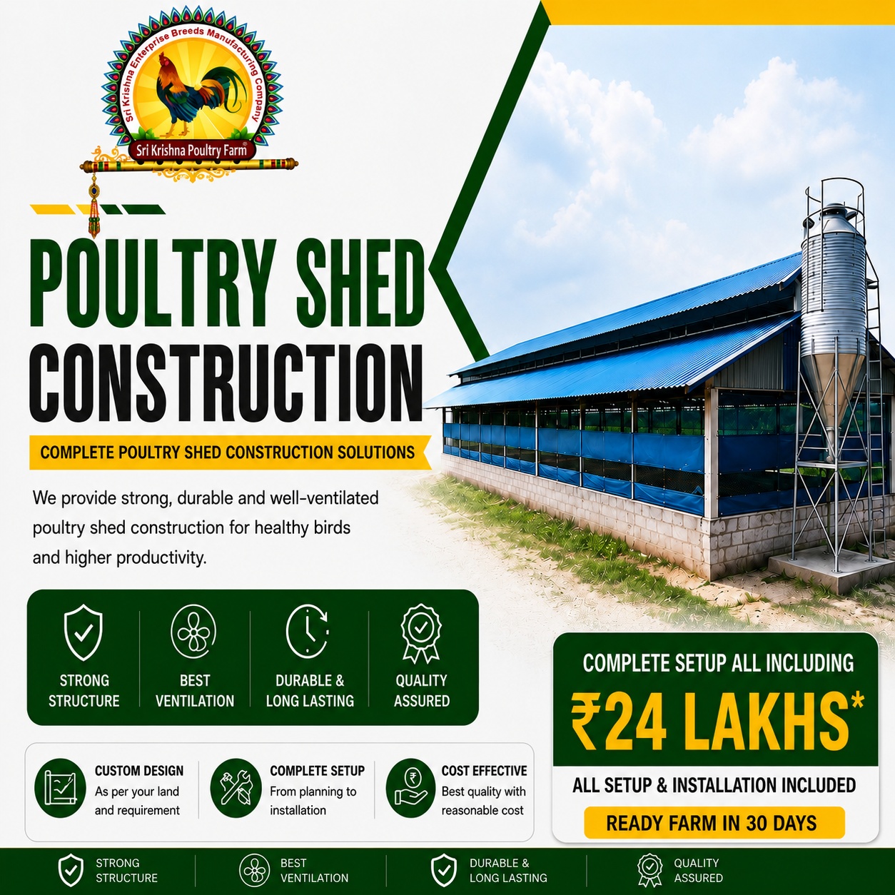 Poultry Shed Construction