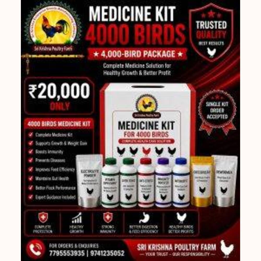4000 Birds Large Farm Supply Package