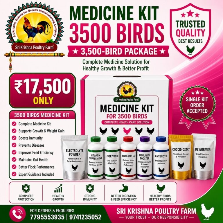 Medicine Kit for 3500 Birds – Complete Package