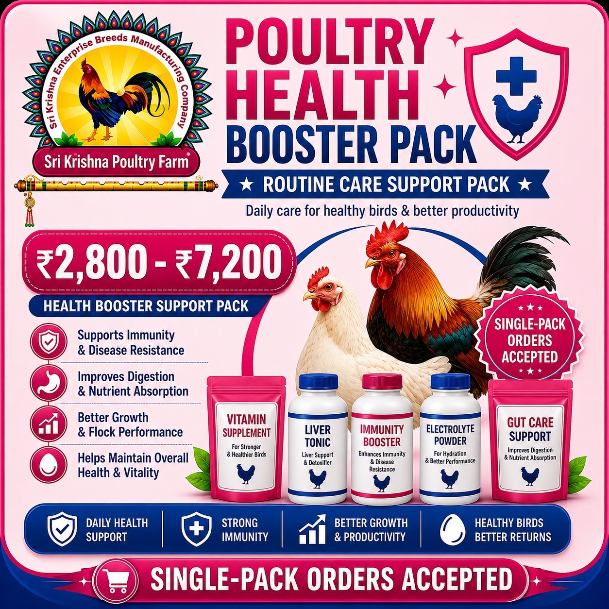 Poultry Health Booster Pack