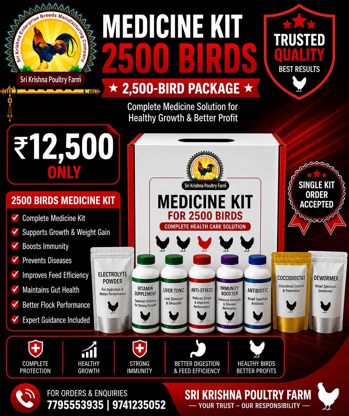 Medicine Kit for 2500 Birds