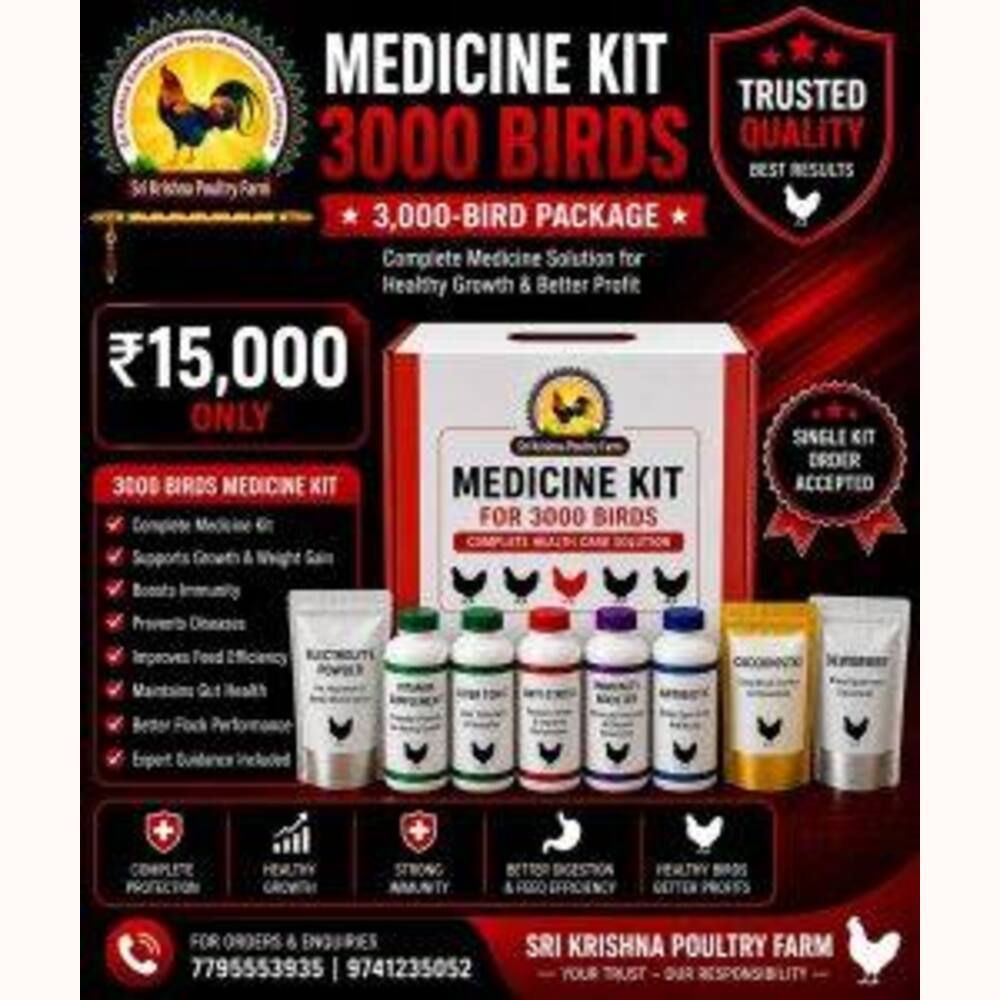 3000 Birds Medium Farm Supply Package
