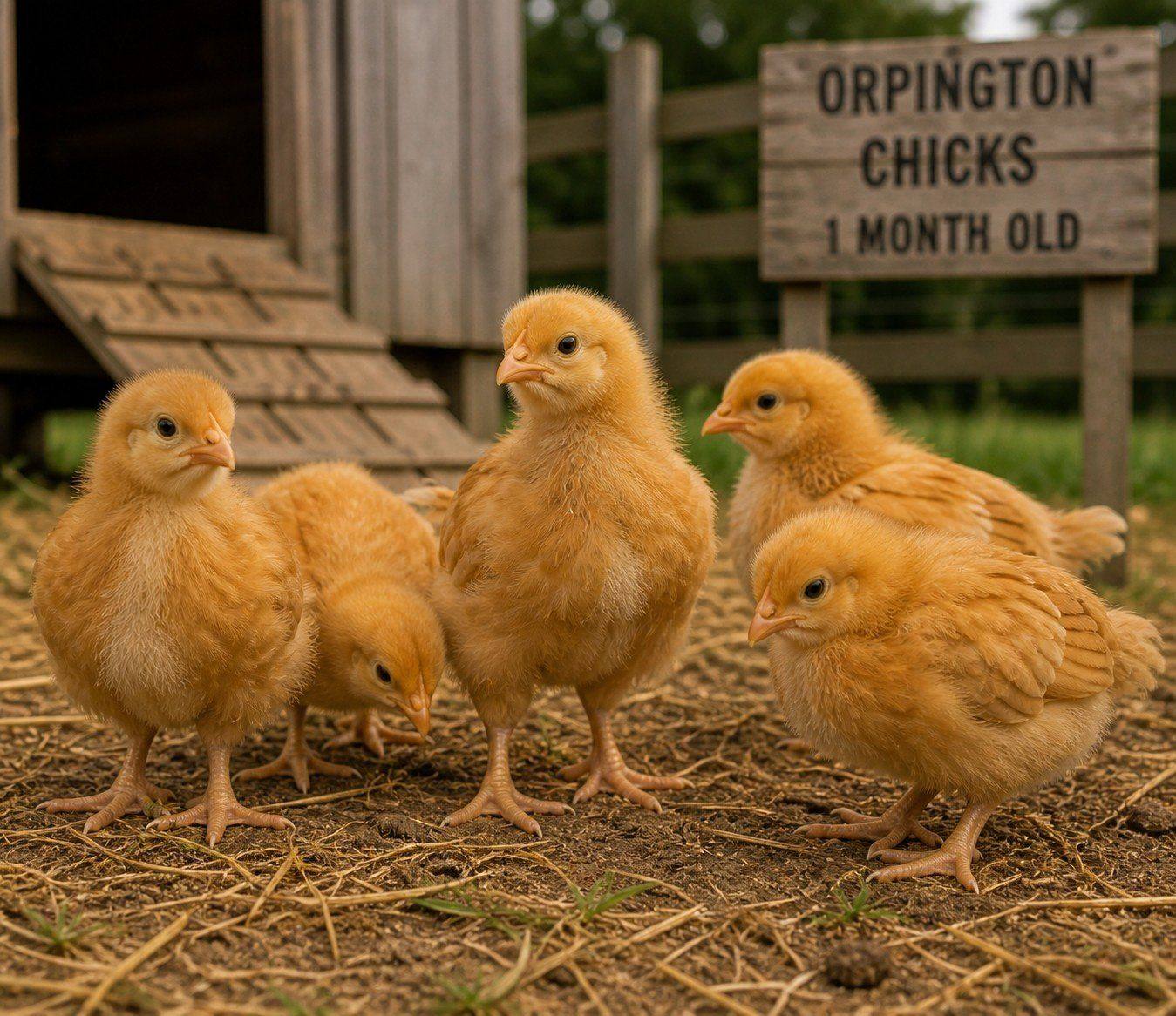 One-Month-Old Chicks