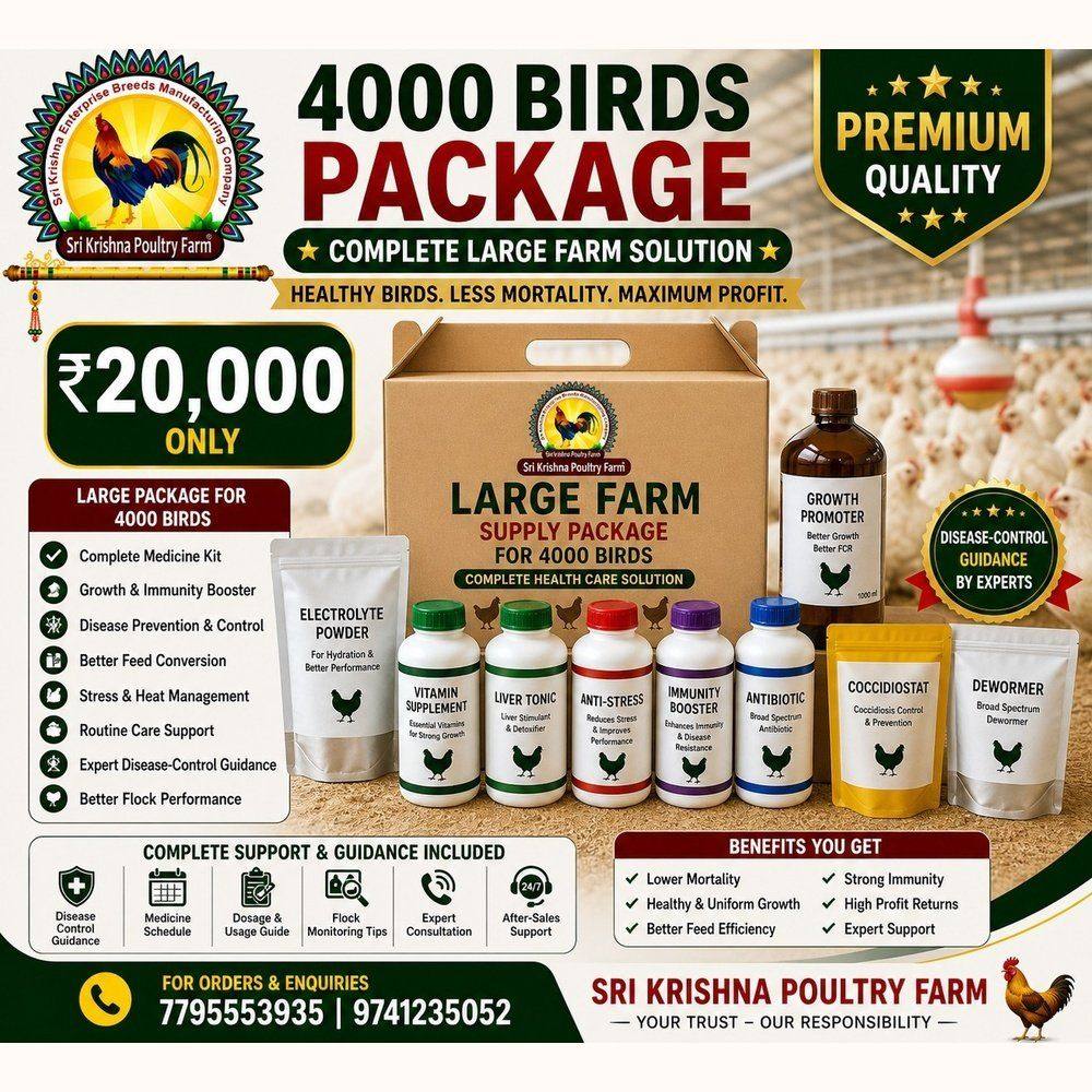 Medicine Kit for 4000 Birds