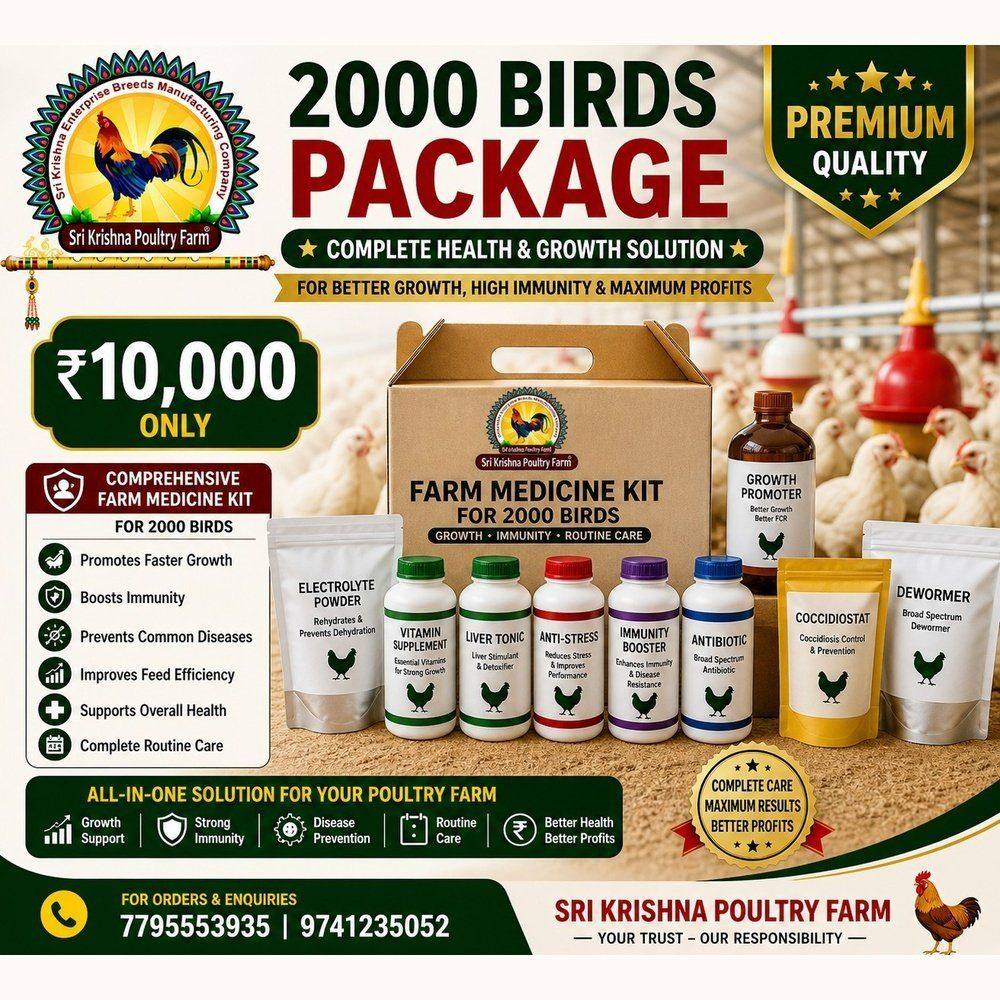 2000 Birds Farm Medicine Kit – Complete Health & Growth Solution