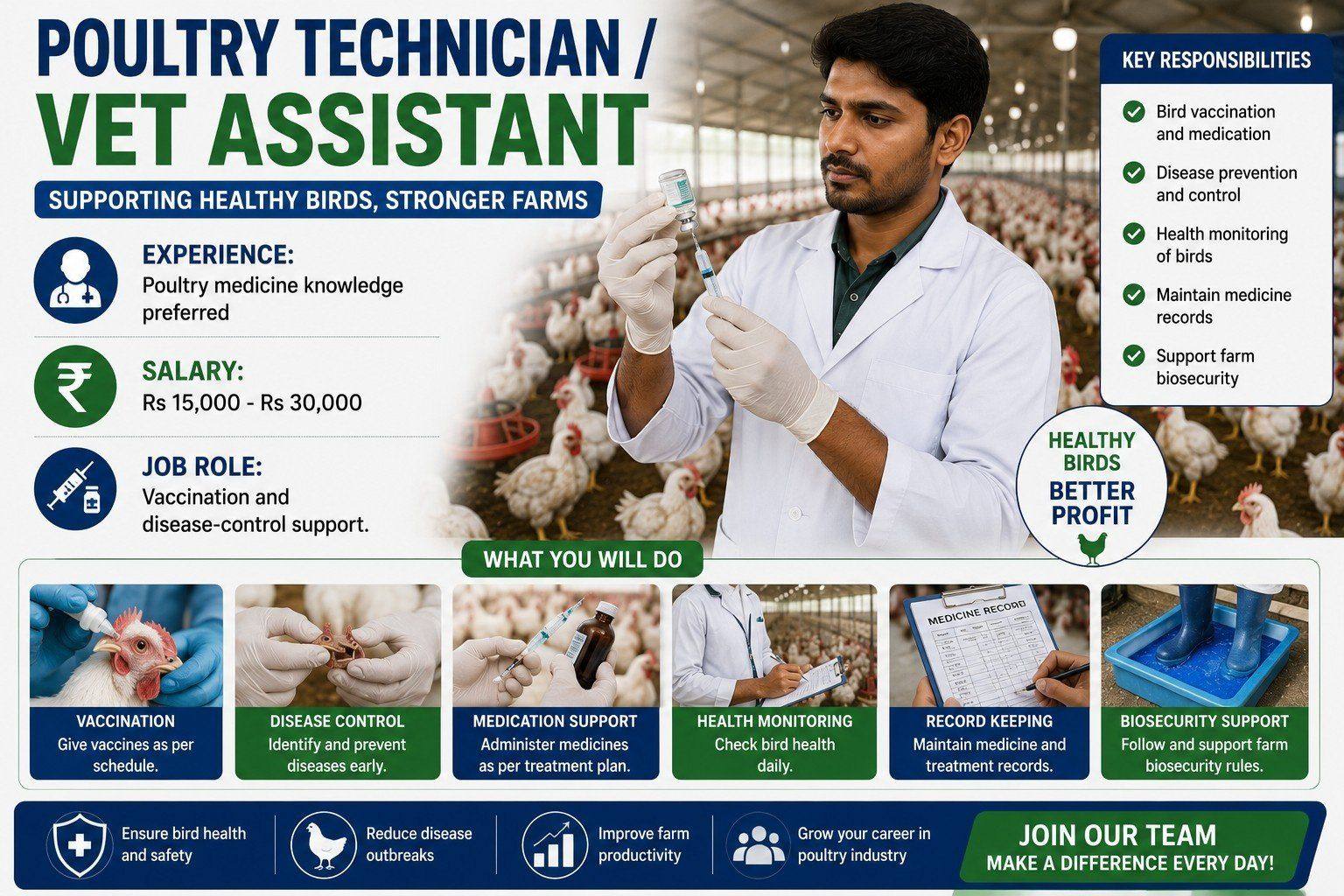 Poultry Technician/VET Assistant